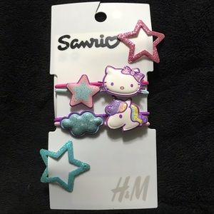 Hello Kitty Hair ties & Star Barrettes